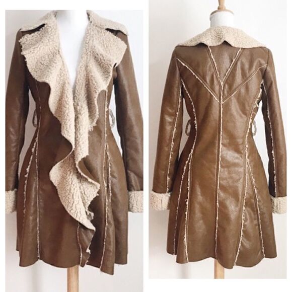Ryu Anthropologie Faux Leather & Shearling - Picture 8 of 8
